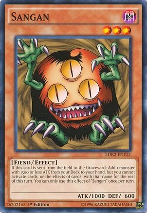 Sangan (LDK2-ENY21) - Legendary Decks II Unlimited - Premium Yugioh Single from Konami - Just $0.25! Shop now at Game Crave Tournament Store