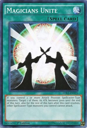 Magicians Unite (LDK2-ENY25) - Legendary Decks II 1st Edition - Premium Yugioh Single from Konami - Just $0.25! Shop now at Game Crave Tournament Store