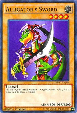 Alligator's Sword (LDK2-ENJ08) - Legendary Decks II 1st Edition - Premium Yugioh Single from Konami - Just $0.25! Shop now at Game Crave Tournament Store
