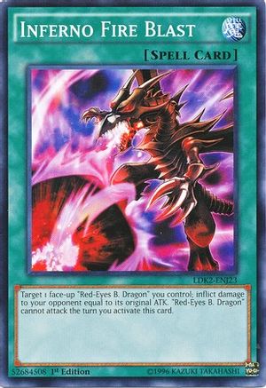 Inferno Fire Blast (LDK2-ENJ23) - Legendary Decks II Unlimited - Premium Yugioh Single from Konami - Just $0.24! Shop now at Game Crave Tournament Store