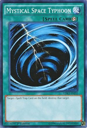Mystical Space Typhoon (LDK2-ENJ32) - Legendary Decks II 1st Edition - Premium Yugioh Single from Konami - Just $0.26! Shop now at Game Crave Tournament Store