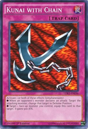 Kunai with Chain (LDK2-ENJ36) - Legendary Decks II Unlimited - Premium Yugioh Single from Konami - Just $0.25! Shop now at Game Crave Tournament Store