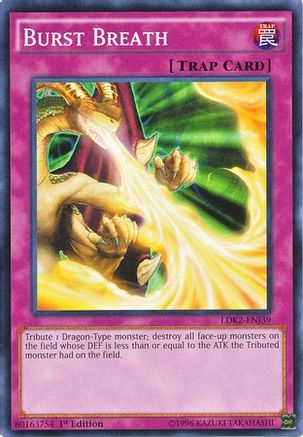 Burst Breath (LDK2-ENJ39) - Legendary Decks II 1st Edition - Premium Yugioh Single from Konami - Just $0.25! Shop now at Game Crave Tournament Store