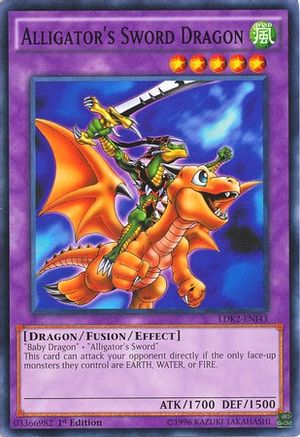 Alligator's Sword Dragon (LDK2-ENJ43) - Legendary Decks II 1st Edition - Premium Yugioh Single from Konami - Just $0.08! Shop now at Game Crave Tournament Store