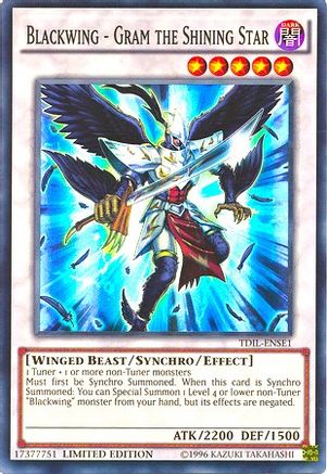Blackwing - Gram the Shining Star (TDIL-ENSE1) - The Dark Illusion Limited - Premium Yugioh Single from Konami - Just $3.60! Shop now at Game Crave Tournament Store
