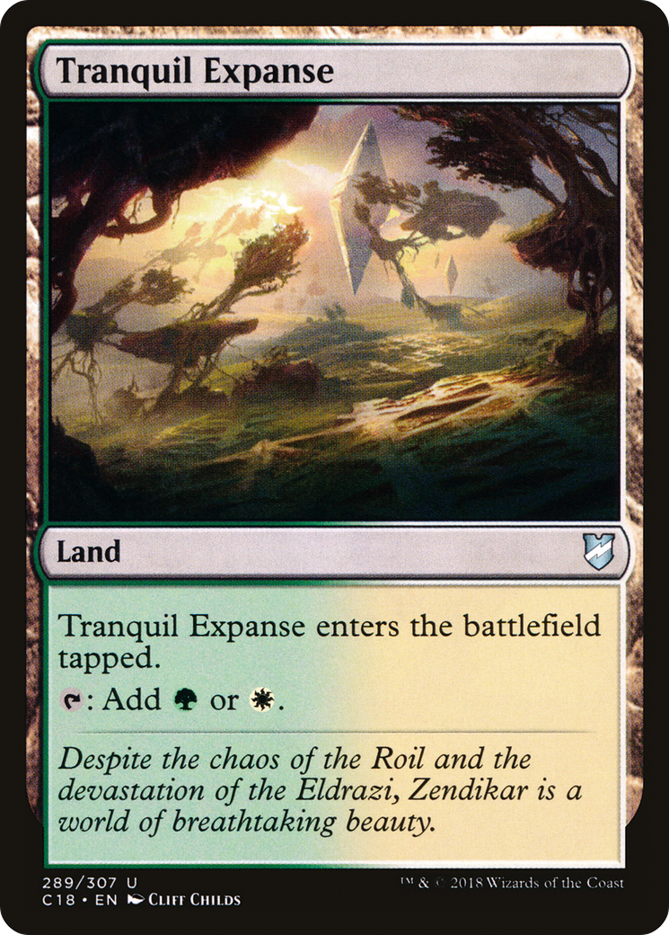 Tranquil Expanse (C18-289) - Commander 2018 - Premium MTG Single from Wizards of the Coast - Just $0.08! Shop now at Game Crave Tournament Store