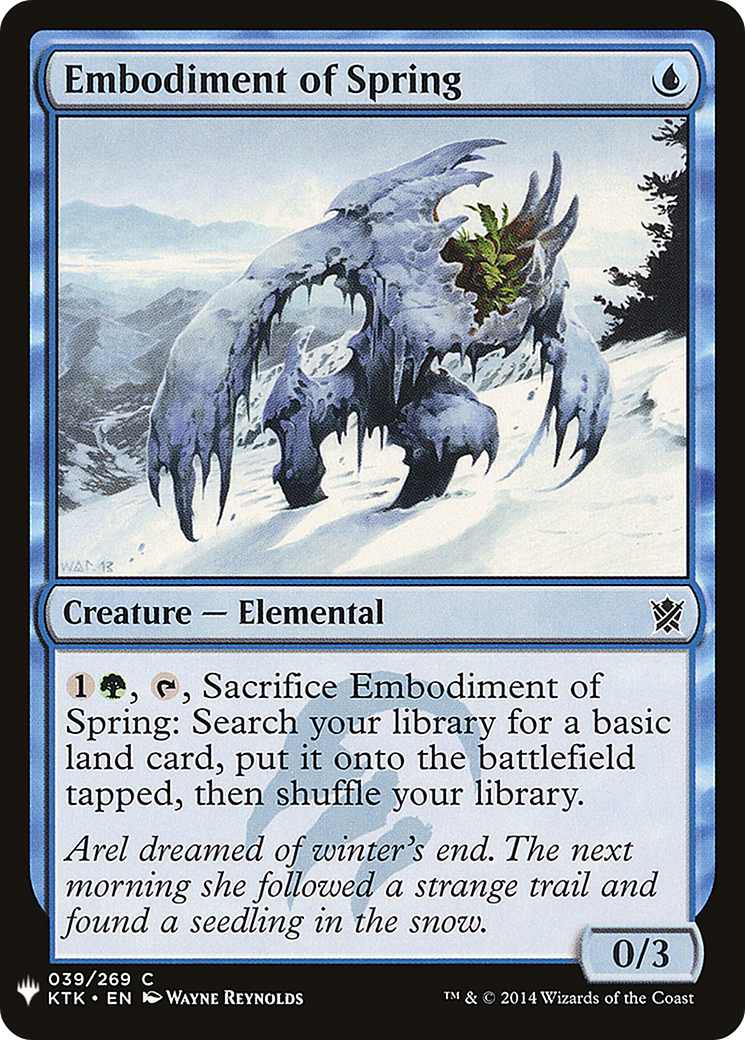 Embodiment of Spring (MB1-362) - Mystery Booster - Premium MTG Single from Wizards of the Coast - Just $0.08! Shop now at Game Crave Tournament Store