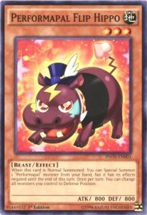 Performapal Flip Hippo (INOV-EN003) - Invasion: Vengeance Unlimited - Premium Yugioh Single from Konami - Just $0.25! Shop now at Game Crave Tournament Store