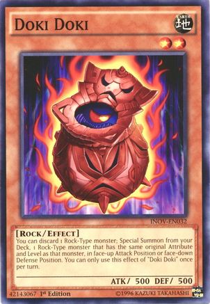 Doki Doki (INOV-EN032) - Invasion: Vengeance Unlimited - Premium Yugioh Single from Konami - Just $0.25! Shop now at Game Crave Tournament Store