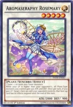 Aromaseraphy Rosemary (INOV-EN047) - Invasion: Vengeance 1st Edition - Premium Yugioh Single from Konami - Just $0.98! Shop now at Game Crave Tournament Store