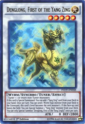 Denglong, First of the Yang Zing (INOV-EN048) - Invasion: Vengeance 1st Edition - Premium Yugioh Single from Konami - Just $1.63! Shop now at Game Crave Tournament Store