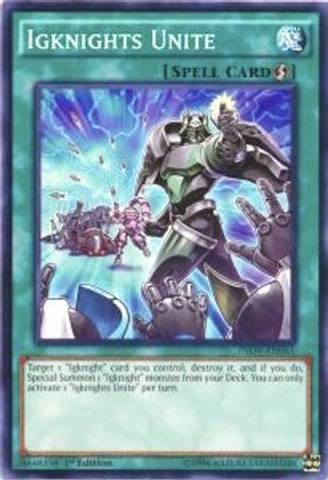 Igknights Unite (INOV-EN061) - Invasion: Vengeance 1st Edition - Premium Yugioh Single from Konami - Just $0.25! Shop now at Game Crave Tournament Store