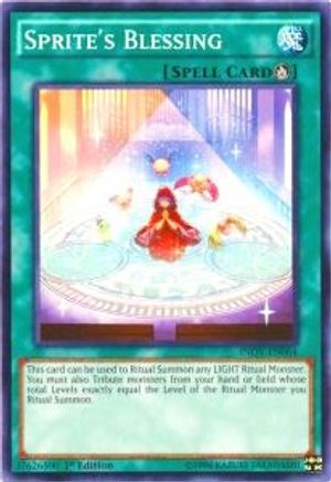 Sprite's Blessing (INOV-EN064) - Invasion: Vengeance Unlimited - Premium Yugioh Single from Konami - Just $0.25! Shop now at Game Crave Tournament Store