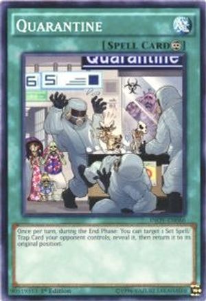 Quarantine (INOV-EN066) - Invasion: Vengeance Unlimited - Premium Yugioh Single from Konami - Just $0.25! Shop now at Game Crave Tournament Store