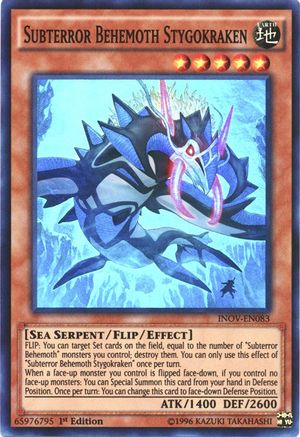 Subterror Behemoth Stygokraken (INOV-EN083) - Invasion: Vengeance Unlimited - Premium Yugioh Single from Konami - Just $0.23! Shop now at Game Crave Tournament Store