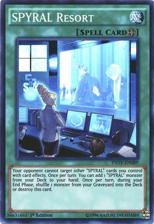 SPYRAL Resort (INOV-EN089) - Invasion: Vengeance Unlimited - Premium Yugioh Single from Konami - Just $0.35! Shop now at Game Crave Tournament Store