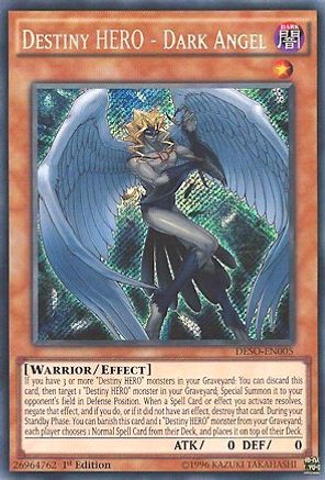 Destiny HERO - Dark Angel (DESO-EN005) - Destiny Soldiers 1st Edition - Premium Yugioh Single from Konami - Just $3.18! Shop now at Game Crave Tournament Store