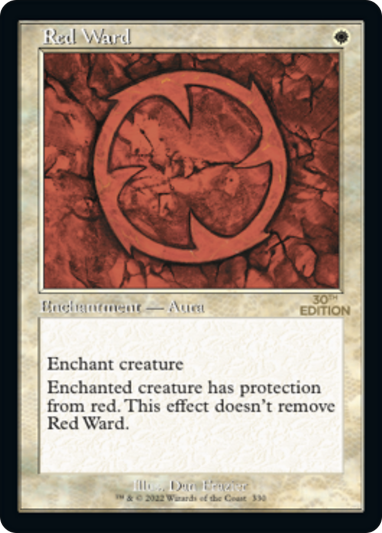Red Ward (30A-330) - 30th Anniversary Edition - Premium MTG Single from Wizards of the Coast - Just $23.98! Shop now at Game Crave Tournament Store