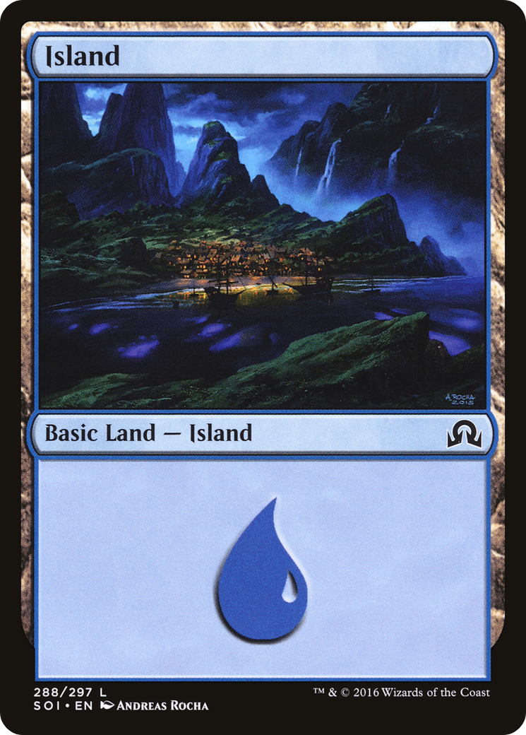 Island (SOI-288) - Shadows over Innistrad Foil - Premium MTG Single from Wizards of the Coast - Just $0.34! Shop now at Game Crave Tournament Store
