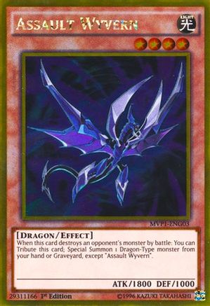 Assault Wyvern (MVP1-ENG03) - The Dark Side of Dimensions Movie Pack: Gold Edition Unlimited - Premium Yugioh Single from Konami - Just $0.36! Shop now at Game Crave Tournament Store
