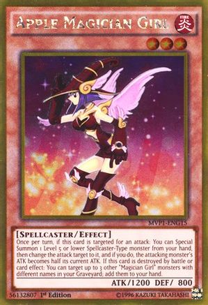 Apple Magician Girl (MVP1-ENG15) - The Dark Side of Dimensions Movie Pack: Gold Edition Unlimited - Premium Yugioh Single from Konami - Just $0.79! Shop now at Game Crave Tournament Store