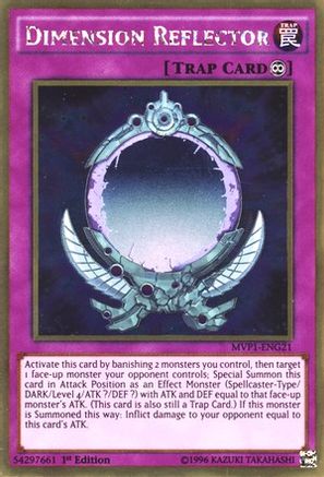 Dimension Reflector (MVP1-ENG21) - The Dark Side of Dimensions Movie Pack: Gold Edition Unlimited - Premium Yugioh Single from Konami - Just $0.25! Shop now at Game Crave Tournament Store