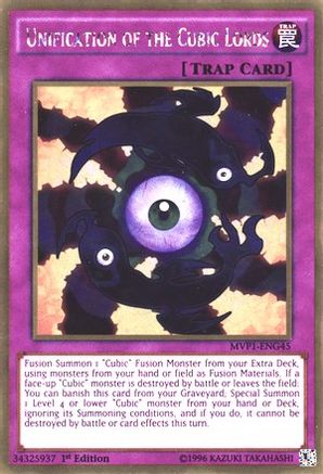 Unification of the Cubic Lords (MVP1-ENG45) - The Dark Side of Dimensions Movie Pack: Gold Edition 1st Edition - Premium Yugioh Single from Konami - Just $0.33! Shop now at Game Crave Tournament Store