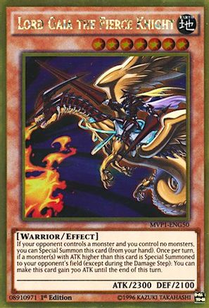 Lord Gaia the Fierce Knight (MVP1-ENG50) - The Dark Side of Dimensions Movie Pack: Gold Edition Unlimited - Premium Yugioh Single from Konami - Just $0.32! Shop now at Game Crave Tournament Store