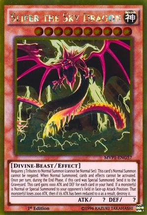 Slifer the Sky Dragon (MVP1-ENG57) - The Dark Side of Dimensions Movie Pack: Gold Edition 1st Edition - Premium Yugioh Single from Konami - Just $1.49! Shop now at Game Crave Tournament Store
