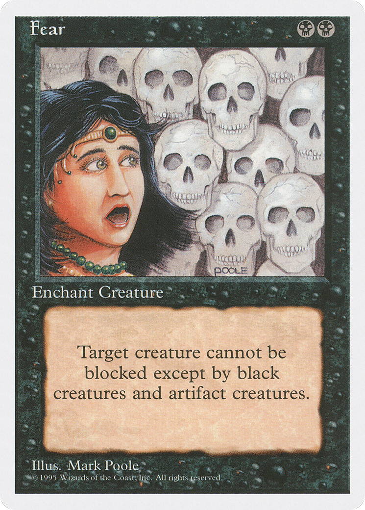 Fear (4ED-137) - Fourth Edition - Premium MTG Single from Wizards of the Coast - Just $0.25! Shop now at Game Crave Tournament Store