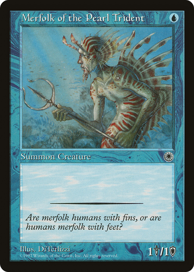 Merfolk of the Pearl Trident (POR-060) - Portal - Premium MTG Single from Wizards of the Coast - Just $0.25! Shop now at Game Crave Tournament Store