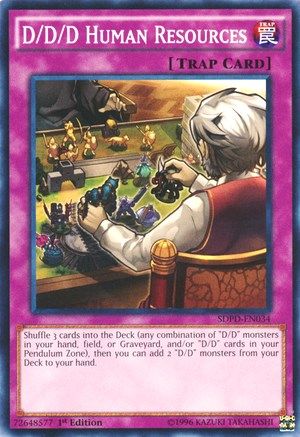 D/D/D Human Resources (SDPD-EN034) - Structure Deck: Pendulum Domination 1st Edition - Premium Yugioh Single from Konami - Just $0.25! Shop now at Game Crave Tournament Store