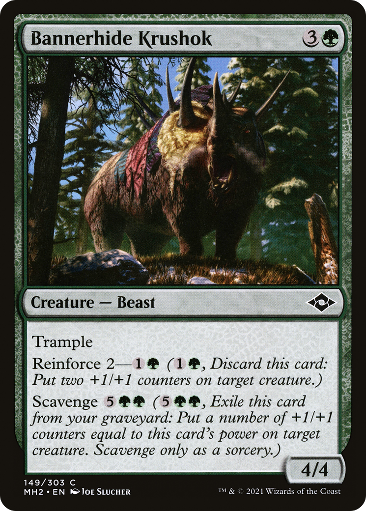 Bannerhide Krushok (MH2-149) - Modern Horizons 2 - Premium MTG Single from Wizards of the Coast - Just $0.25! Shop now at Game Crave Tournament Store