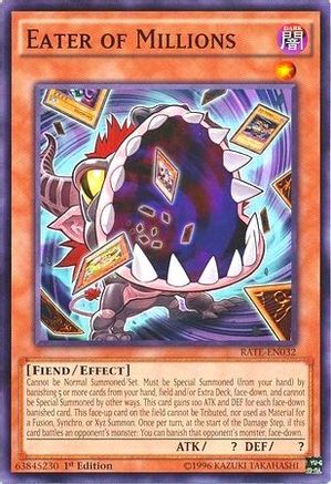 Eater of Millions (RATE-EN032) - Raging Tempest Unlimited - Premium Yugioh Single from Konami - Just $0.25! Shop now at Game Crave Tournament Store