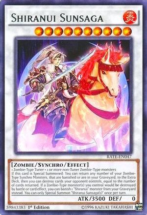 Shiranui Sunsaga (RATE-EN047) - Raging Tempest 1st Edition - Premium Yugioh Single from Konami - Just $0.28! Shop now at Game Crave Tournament Store