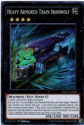 Heavy Armored Train Ironwolf (RATE-EN050) - Raging Tempest 1st Edition - Premium Yugioh Single from Konami - Just $0.42! Shop now at Game Crave Tournament Store