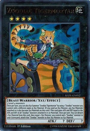 Zoodiac Tigermortar (RATE-EN052) - Raging Tempest 1st Edition - Premium Yugioh Single from Konami - Just $0.98! Shop now at Game Crave Tournament Store