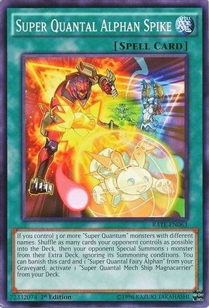 Super Quantal Alphan Spike (RATE-EN063) - Raging Tempest 1st Edition - Premium Yugioh Single from Konami - Just $0.23! Shop now at Game Crave Tournament Store