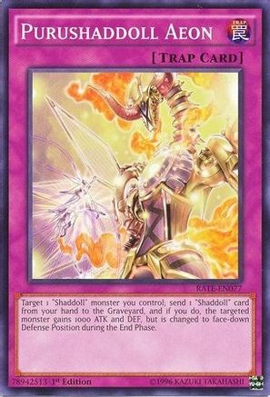 Purushaddoll Aeon (RATE-EN077) - Raging Tempest 1st Edition - Premium Yugioh Single from Konami - Just $0.25! Shop now at Game Crave Tournament Store