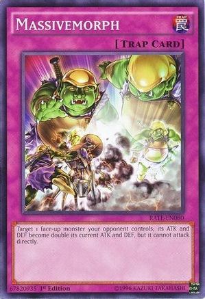 Massivemorph (RATE-EN080) - Raging Tempest Unlimited - Premium Yugioh Single from Konami - Just $0.25! Shop now at Game Crave Tournament Store