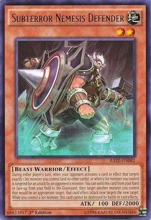 Subterror Nemesis Defender (RATE-EN082) - Raging Tempest Unlimited - Premium Yugioh Single from Konami - Just $0.30! Shop now at Game Crave Tournament Store