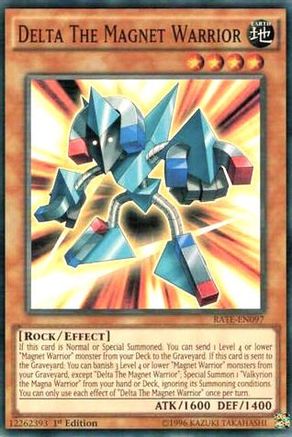 Delta The Magnet Warrior (RATE-EN097) - Raging Tempest 1st Edition - Premium Yugioh Single from Konami - Just $0.34! Shop now at Game Crave Tournament Store