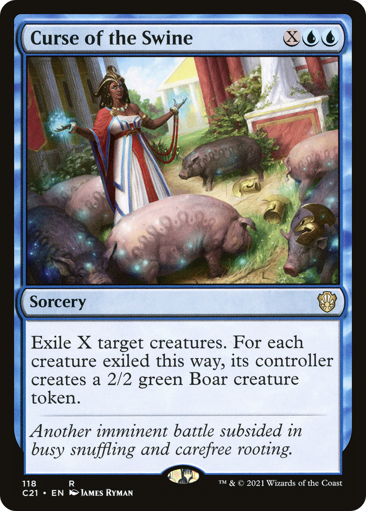 Curse of the Swine (C21-118) - Commander 2021 - Premium MTG Single from Wizards of the Coast - Just $0.08! Shop now at Game Crave Tournament Store
