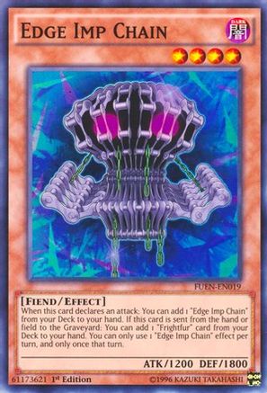 Edge Imp Chain (FUEN-EN019) - Fusion Enforcers 1st Edition - Premium Yugioh Single from Konami - Just $0.64! Shop now at Game Crave Tournament Store