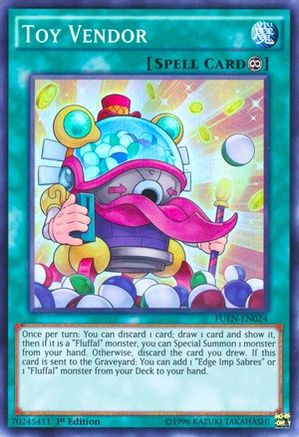 Toy Vendor (FUEN-EN024) - Fusion Enforcers 1st Edition - Premium Yugioh Single from Konami - Just $0.35! Shop now at Game Crave Tournament Store