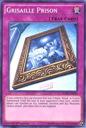 Grisaille Prison (FUEN-EN059) - Fusion Enforcers 1st Edition - Premium Yugioh Single from Konami - Just $0.52! Shop now at Game Crave Tournament Store