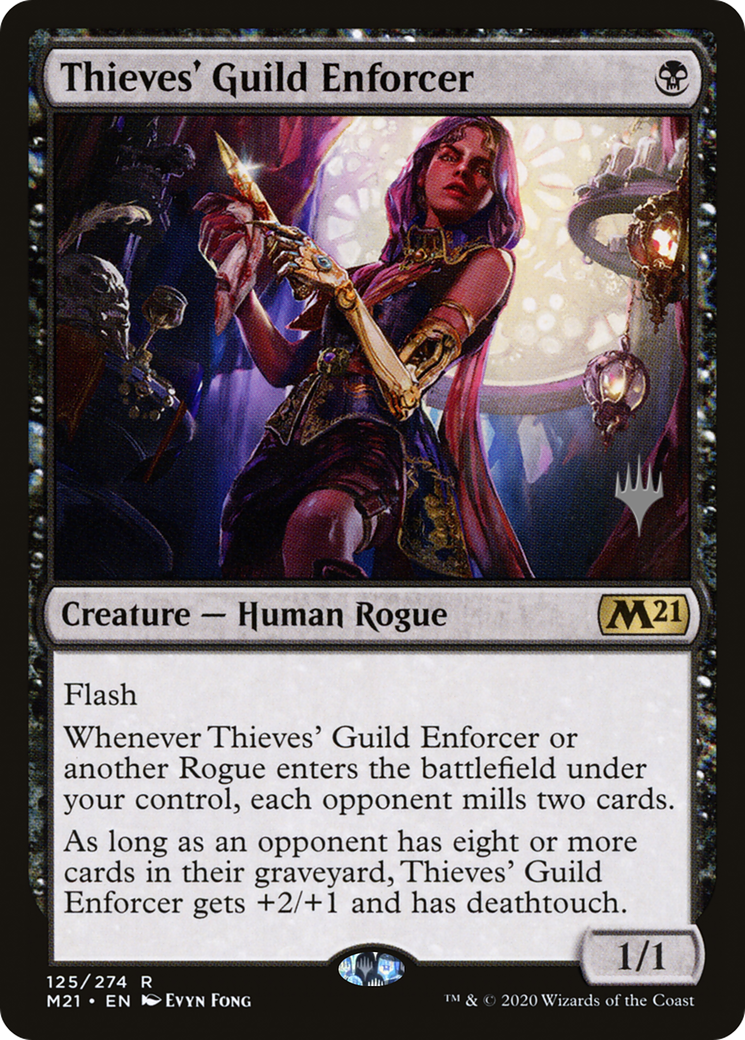 Thieves' Guild Enforcer (PM21-125P) - Core Set 2021 Promos Foil - Premium MTG Single from Wizards of the Coast - Just $0.12! Shop now at Game Crave Tournament Store