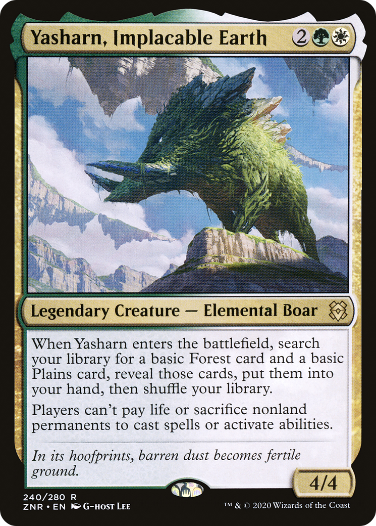 Yasharn, Implacable Earth (ZNR-240) - Zendikar Rising Foil - Premium MTG Single from Wizards of the Coast - Just $0.11! Shop now at Game Crave Tournament Store