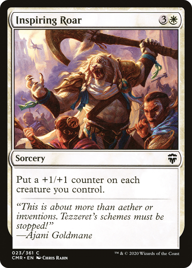 Inspiring Roar (CMR-023) - Commander Legends Foil - Premium MTG Single from Wizards of the Coast - Just $0.08! Shop now at Game Crave Tournament Store