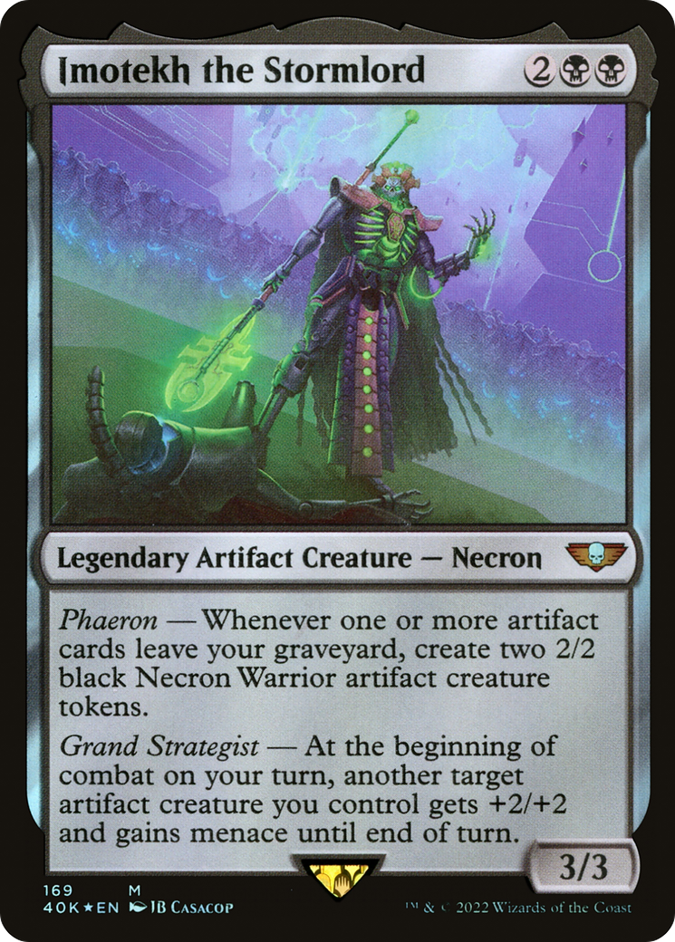 Imotekh the Stormlord (40K-169) - Warhammer 40,000 Commander Foil - Premium MTG Single from Wizards of the Coast - Just $2.39! Shop now at Game Crave Tournament Store